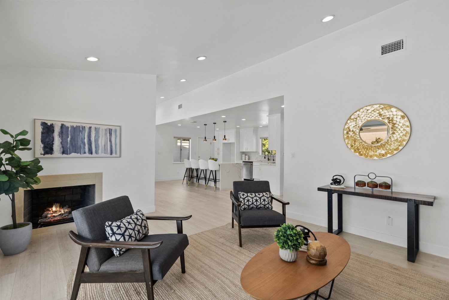 spacious and modern layout of luxury home address 9651 oso ave